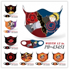 7 Styles Naruto Anime Ice Silk Printing Mask