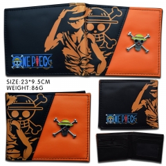 One Piece Anime PU Short Wallet and Purse