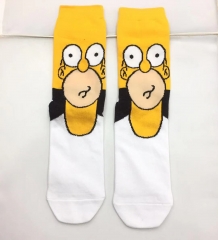 2 Styles Simpsons Cosplay Cosplay Unisex Free Size Anime Long Socks