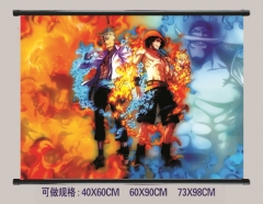 2 Styles One Piece Cosplay Cartoon Wall Scrolls Decoration Anime Wallscrolls