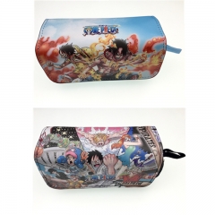 2 Styles One Piece Japanese Cartoon Canvas Anime Pencil Bag