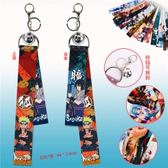 Naruto Cartoon Cosplay Pendant with Bell Ribbon Keychain