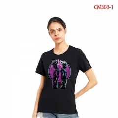 24 Styles Dragon Ball Z Color Printing Anime Cotton T shirt For Women