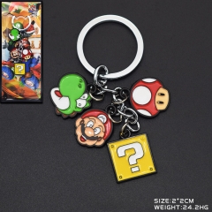 Super Mario Bro Game Anime Metal and Alloy Keychain