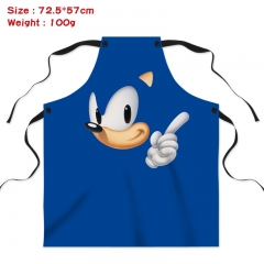 5 Styles Sonic Cartoon Pattern For Kitchen Waterproof Material Anime Household Apron