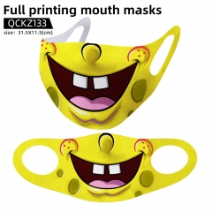 SpongeBob SquarePants Mask Anime Face Mask Can Be Customized