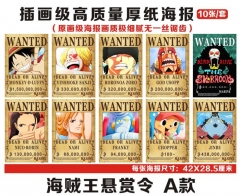 11 Styles One Piece Reward Anime Paper Poster (10pcs/set)