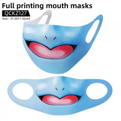 3 Styles Pokemon Mask Anime Face Mask Can Be Customized