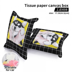 Cute Dog Cosplay Anime Tissue Paper Canvas Box