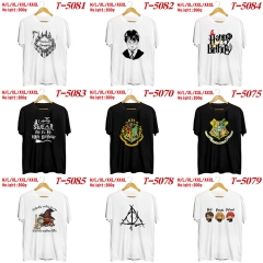 17 Styles Harry Potter Cosplay Color Printing Anime T shirt