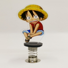 One Piece Cartoon Character Acrylic Affixed On the Car Shaking Head Anime Standing Plate