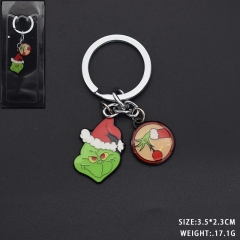 How the Grinch Stole Christmas Moive Anime Metal Alloy Keychain