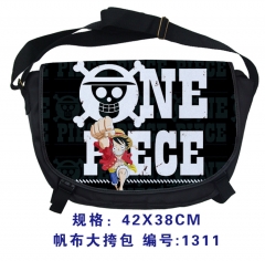 5 Styles One Piece Anime Canvas Bag Cartoon Hot Sale Japanese Anime Single-shoulder Bag