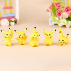 6pcs/set Pokemon Pikachu Japanese Cartoon Character Anime PVC Figure
