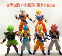 6pcs/set Dragon Ball Z Japanese Cartoon 6 Generation Anime PVC Figure