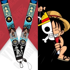 4 Styles One Piece Short/Long Lanyard Anime Phone Strap