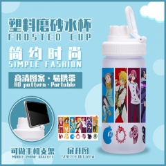 The Seven Deadly Sins Cartoon Pattern Plastic Drinking Water Anime Cup 580ML