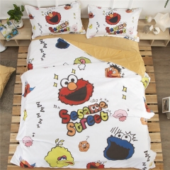2 Sizes Sesame Street Summer Quilt+Bed Sheet+Pillowcase (Set)