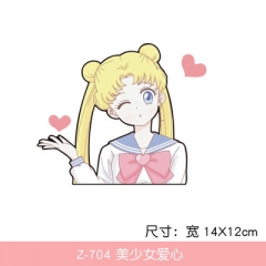 39 Styles Sailor Moon Decorative Waterproof PVC Anime Car Sticker