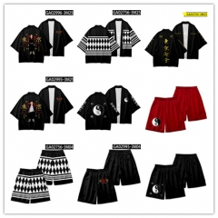 10 Styles Tokyo Revengers 3D Digital Print Shirts Kimono and Short Pants