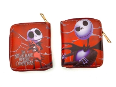 The Nightmare Before Christmas Cartoon Purse Cute Hot Sale Anime PU Leather Short Wallet