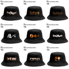 10 Styles Haikyuu Popular Game Fisherman Sun Hat Cap Anime Bucket Hat