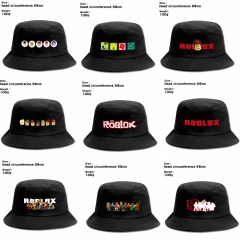 9 Styles Roblox Popular Game Fisherman Sun Hat Cap Anime Bucket Hat