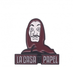 La Casa De Papel Cosplay Movie Decoration Alloy Badge Pin Anime Brooch