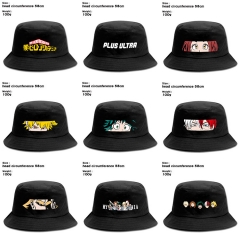 10 Styles Boku no Hero Academia/My Hero Academia Popular Game Fisherman Sun Hat Cap Anime Bucket Hat