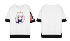 21 Styles Genshin Impact Cosplay Color Printing Anime T shirt