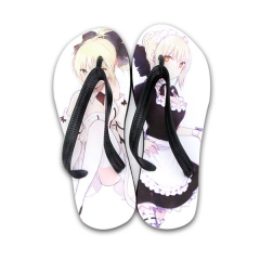 2 Styles Fate Joan of Arc Anime Soft Rubber Flip Flops Anime Slipper