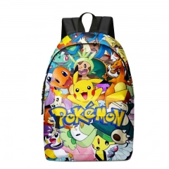4 Styles Pokemon Polyester Canvas School Student Anime Backpack Bag