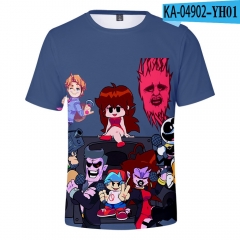 18 Styles Friday Night Funkin Cosplay 3D Digital Print Anime T shirt
