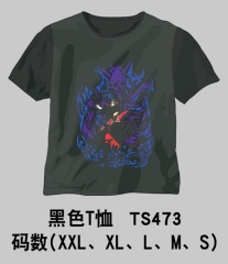 Naruto Anime Cosplay Black Cotton T- shirt