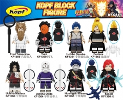 8 Styles Naruto Anime Cartoon Model Miniature Building Blocks Collection 4.5CM #KF6118