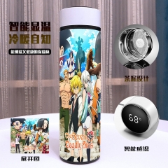The Seven Deadly Sins Character Cartoon Vacuum Temperature Intelligentize Charged Displayer Cup
