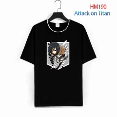 20 Designs 2 Colors Attack on Titan/Shingeki No Kyojin Color Printing Anime Cotton T shirt