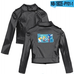 7 Styles Sonic The Hedgehog Cosplay 3D Digital Print Anime Artificial Leather Jacket