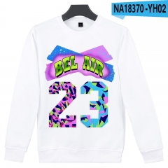 7 Styles Bel Air Cosplay 3D Digital Print Sweatshirt Long Sleeve T-shirt