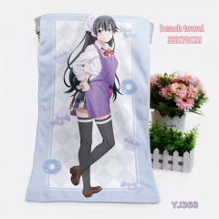 4 Styles My Youth Romantic Comedy Is Wrong, As I Expected Game Cosplay One Side Cartoon Pattern Anime Towel