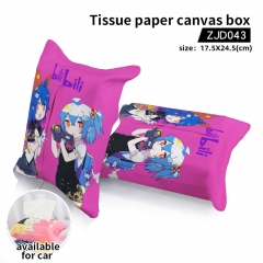 2 Styles Bilibili Cosplay Cartoon Anime Tissue Paper Canvas Box