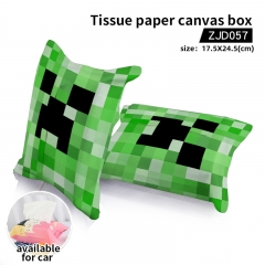 Minecraft Cosplay Cartoon Anime Tissue Paper Canvas Box