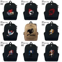 11 Styles Fairy Tail  Anime Cartoon Canvas Backpack Students Bag