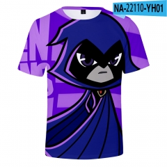 5 Styles Teen Titans Go Cosplay 3D Digital Print T-shirt