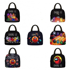 7 Styles Among Us Game Pattern For Students Anime Hand Bag Lunch Bag