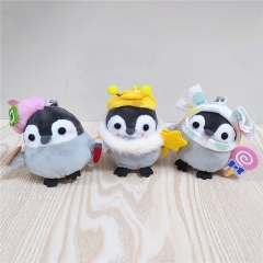 10CM Penguin Cute Character Animal Plush Toy Pendant Doll (3pcs/set)