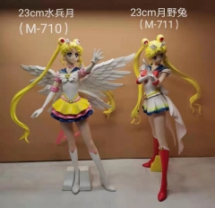 2pcs/set Pretty Soldier Sailor Moon Tsukino Usagi Cartoon Character Collectible Anime Figure