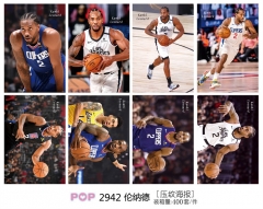 NBA Star Kawhi Leonard Famous Basketball Player Printing Collection Paper Posters (8pcs/set)