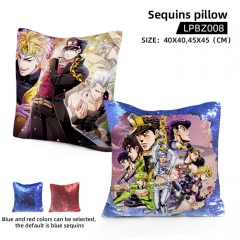 JoJo's Bizarre Adventure Cosplay Decoration Cartoon Anime Sequins Pillow