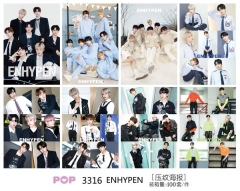 K-POP ENHYPEN Printing Collectible Paper Anime Poster (Set)